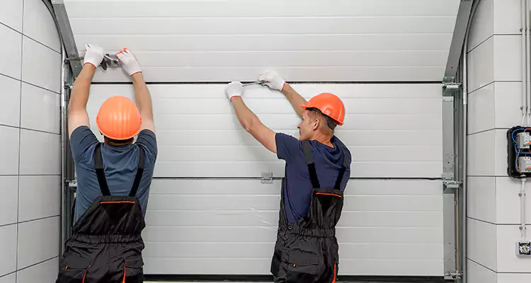 Garage Door Bottom Panel Repair in West Lealman, FL