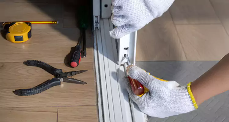 Backyard Sliding Door Track Repair in West Lealman, FL