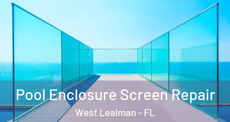 Pool Enclosure Screen Repair West Lealman - FL